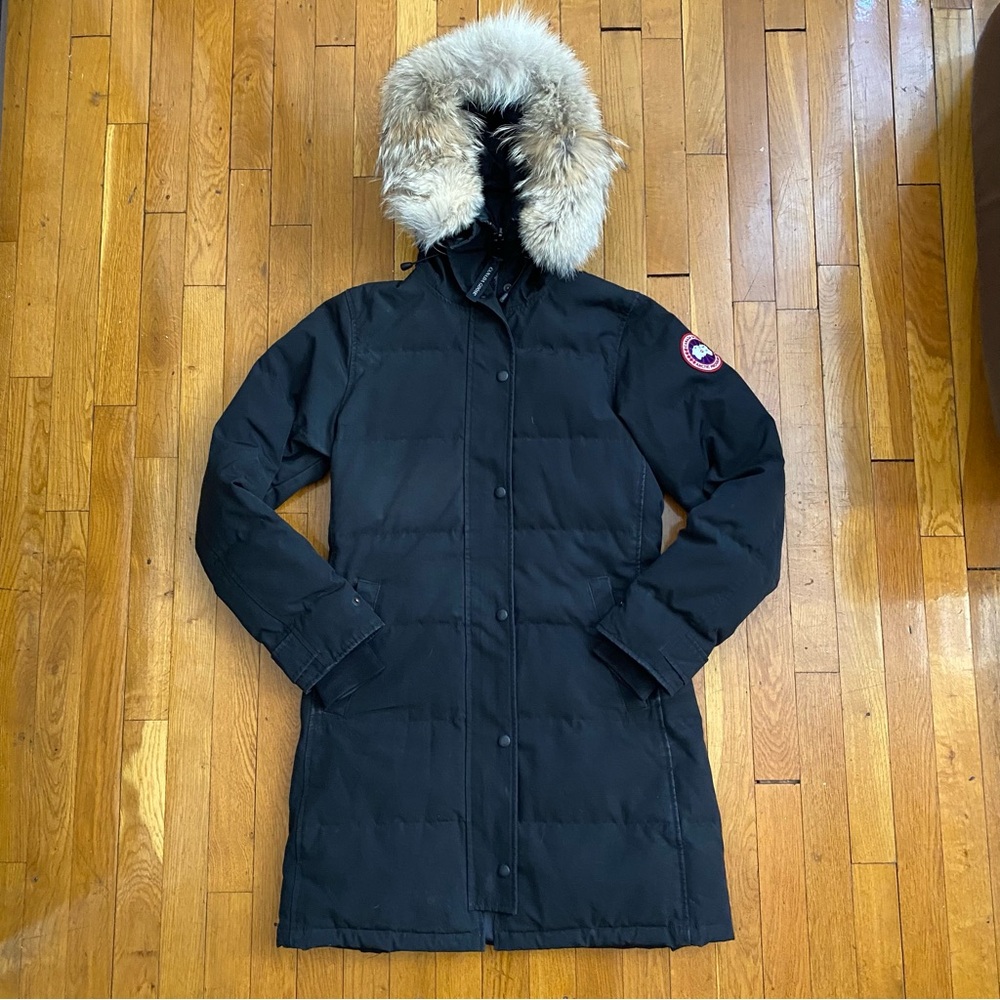 Canada Goose Black Shelburne Parka Size Small